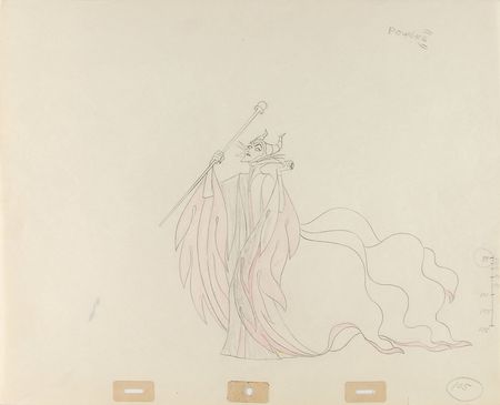Lot #246 Maleficent matching set of (2) production drawings from Sleeping Beauty - Image 5