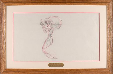 Lot #314 Ariel ?rough? production
drawing from The Little Mermaid - Image 2
