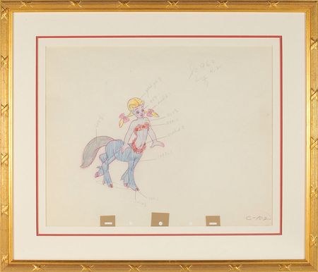 Lot #123 Centaurette production drawing from Fantasia - Image 2