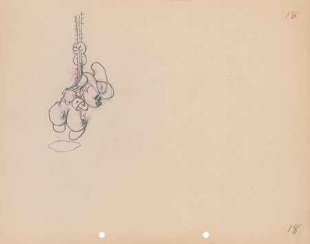Lot #30 Mickey Mouse production drawing from