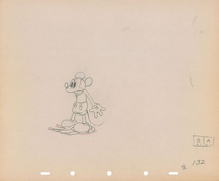 Lot #37 Mickey Mouse production drawing from Mickey?s Rival - Image 1