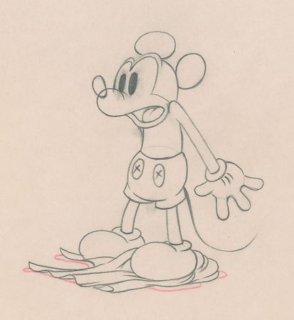 Lot #37 Mickey Mouse production drawing from Mickey?s Rival - Image 2