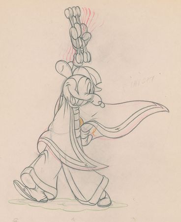 Lot #36 Mortimer Mouse production drawing from Mickey’s Rival - Image 2