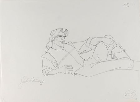 Lot #321 Captain John Smith production drawing from Pocahontas - Image 1