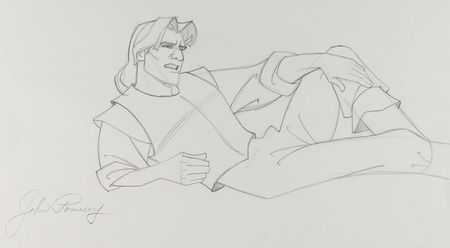 Lot #321 Captain John Smith production drawing from Pocahontas - Image 2