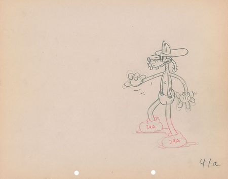 Lot #32 Goofy production drawing from Mickey’s