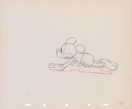 Lot #110 Mickey Mouse production drawing from Society Dog Show - Image 1
