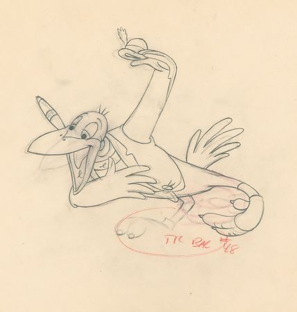 Lot #152 Jim Crow production drawing from Dumbo - Image 2