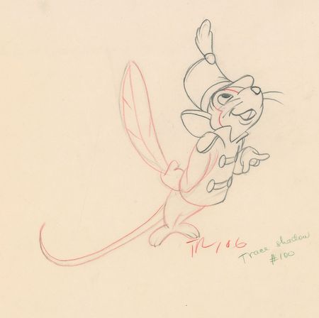 Lot #151 Timothy Mouse production drawing from Dumbo - Image 2