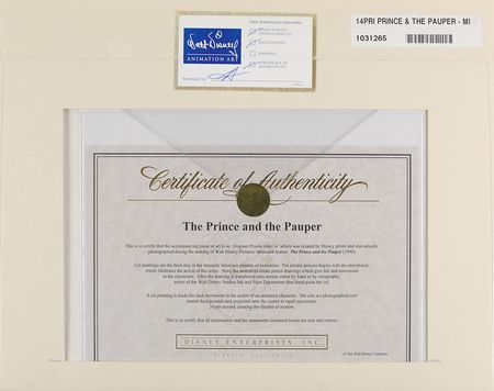 Lot #317 Mickey Mouse production cel from The Prince and the Pauper - Image 3