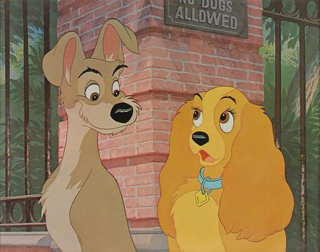 Lot #213 Lady and Tramp dye transfer from Lady and the Tramp - Image 1