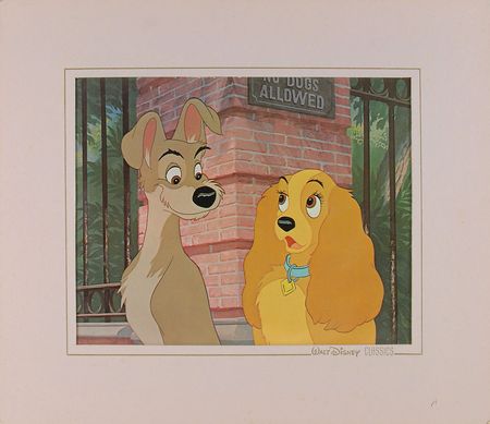 Lot #213 Lady and Tramp dye transfer from Lady and the Tramp - Image 2