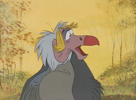 Lot #289 Flaps the Vulture production cel from The Jungle Book - Image 1