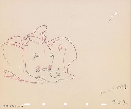 Lot #150 Dumbo production drawing from Dumbo - Image 1