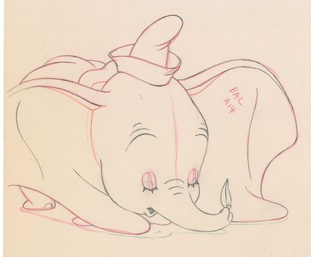 Lot #150 Dumbo production drawing from Dumbo - Image 2
