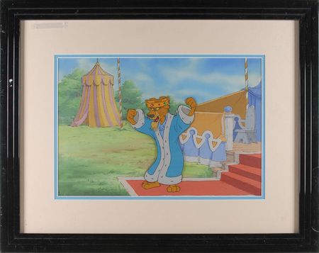 Lot #290 Prince John production cel and production background from Robin Hood - Image 2