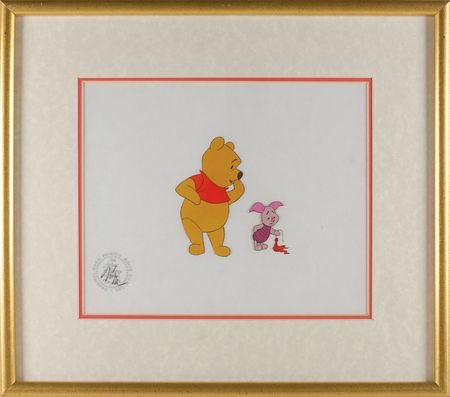 Lot #298 Winnie the Pooh and Piglet production cel from Winnie the Pooh and A Day For Eeyore - Image 2