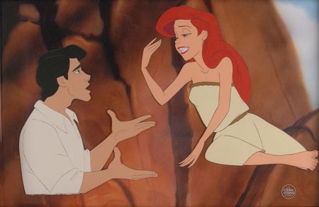 Lot #307 Ariel and Eric production cel from The Little Mermaid - Image 1