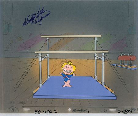 Lot #499 Sally production cel from a Peanuts TV Commercial - Image 1