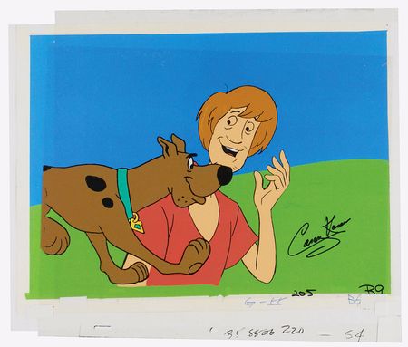Lot #473 Scooby-Doo and Shaggy production cel from Scooby-Doo TV Show - Image 2