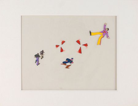 Lot #484 John Lennon, Paul McCartney, and the Captain production cel from Yellow Submarine - Image 2