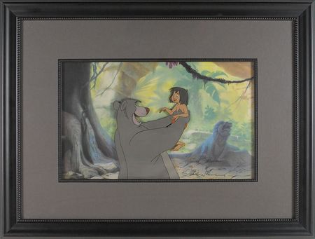 Lot #286 Mowgli and Baloo production cel from The Jungle Book - Image 2