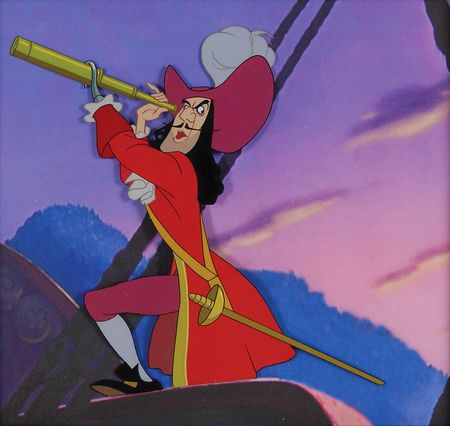 Lot #199 Captain Hook production cel from Peter Pan - Image 1
