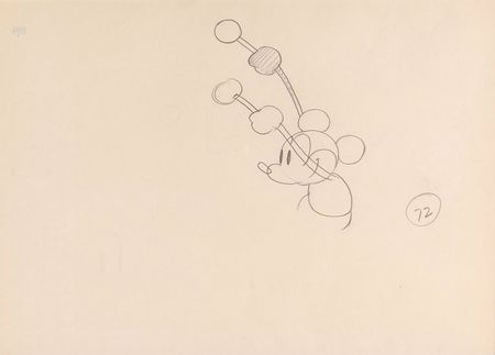 Lot #21 Mickey Mouse production drawing from Steamboat Willie - Image 1