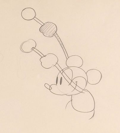 Lot #21 Mickey Mouse production drawing from Steamboat Willie - Image 3