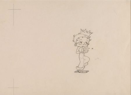 Lot #5 Betty Boop production drawing from Betty