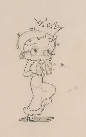 Lot #5 Betty Boop production drawing from Betty Boop?s May Party - Image 3