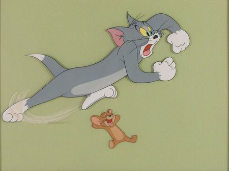 Lot #443 Tom and Jerry production cel setup from a 1950s Theatrical Cartoon - Image 1