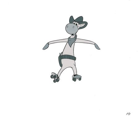 Lot #457 Quick Draw McGraw production cel from an early 1960s TV Commercial - Image 1