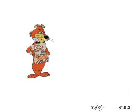 Lot #458 Snagglepuss production cel from a Cocoa Krispies TV Commercial - Image 1