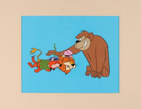 Lot #462 Lippy the Lion and Hardy Har Har production cel from the opening title of a Hanna-Barbera Production - Image 2