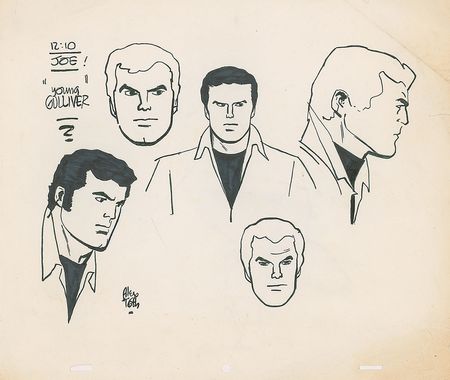 Lot #467 Gulliver (2) original concept model sheets from the Gulliver TV Show - Image 2