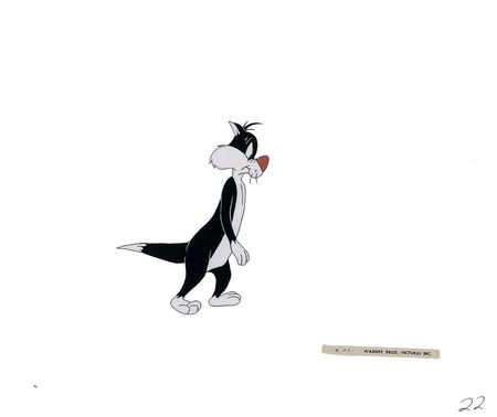 Lot #401 Sylvester production cel from Circa 1950s - Image 1
