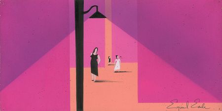 Lot #217 Eyvind Earle concept painting from West Side Story - Image 1