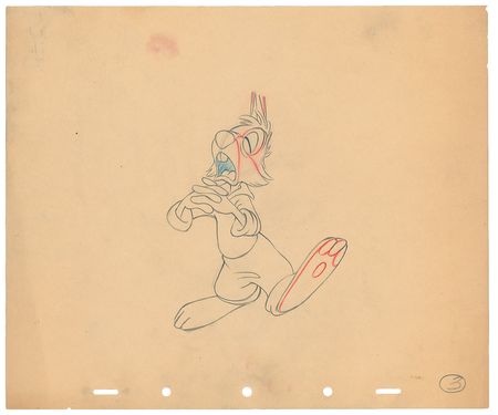 Lot #171 Br’er Rabbit production drawing from Song of the South - Image 1