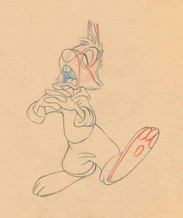 Lot #171 Br’er Rabbit production drawing from Song of the South - Image 2