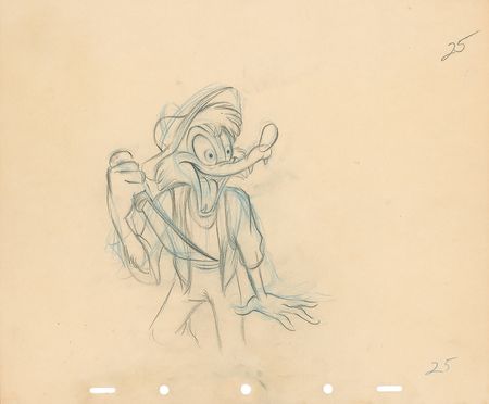 Lot #170 Br’er Fox production drawing from Song of the South - Image 1