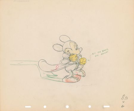 Lot #116 Mickey Mouse as the Sorcerer’s Apprentice production drawing from Fantasia - Image 1