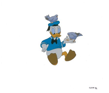 Lot #255 Donald Duck production cel from a Disney Theatrical Short Cartoon - Image 1