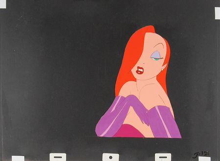 Lot #306 Jessica Rabbit production cel from Who Framed Roger Rabbit? - Image 1