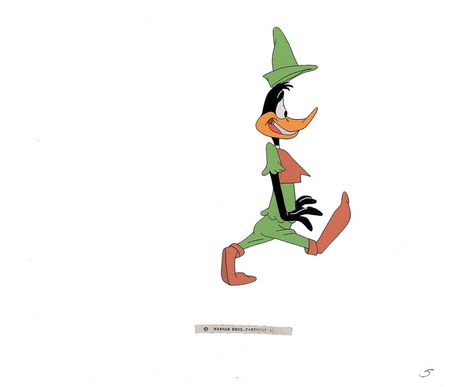 Lot #405 Daffy Duck production cel from Robin Hood Daffy - Image 1