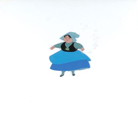 Lot #234 Merryweather production cel from Sleeping Beauty - Image 1