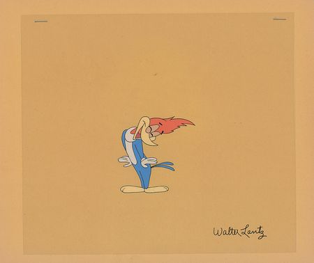 Lot #447 Woody Woodpecker production cel from the Woody Woodpecker TV Show - Image 1
