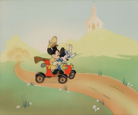 Lot #143 Mickey and Minnie Mouse production cel from The Nifty Nineties - Image 1