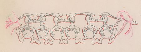 Lot #48 Donald Duck production drawing from Magician Mickey - Image 1