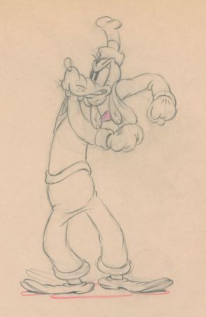 Lot #39 Goofy production drawing from Moving Day - Image 2